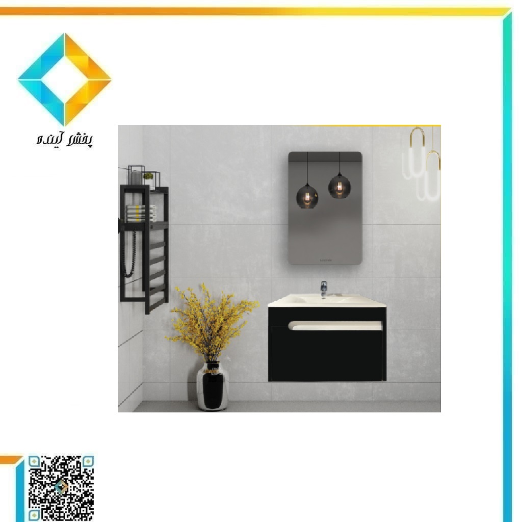 فول ست کابینت و روشویی به همراه آینه و باکس لاکچری کابین مدل 196